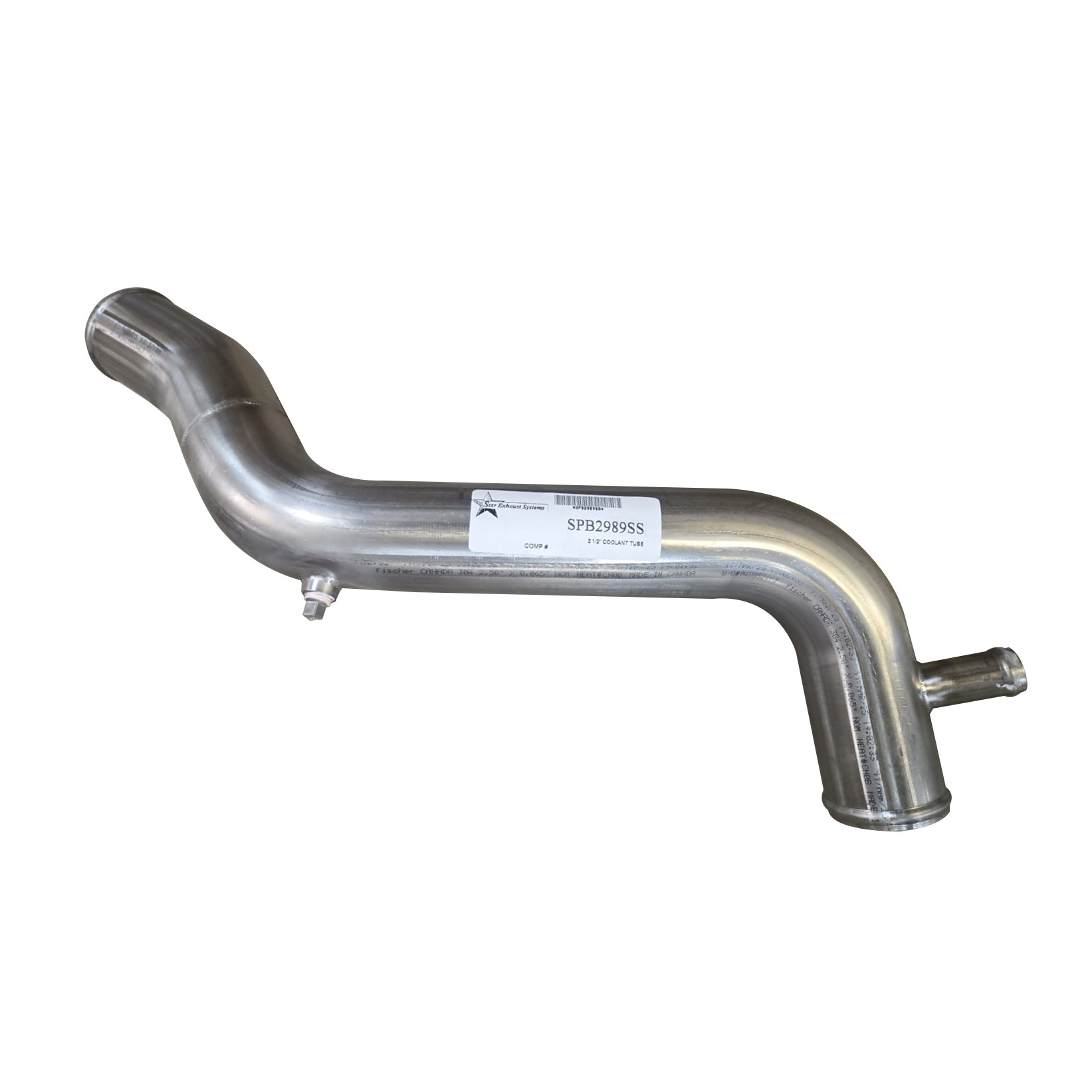 F66-2989 Stainless Steel Coolant Pipe for Peterbilt Trucks