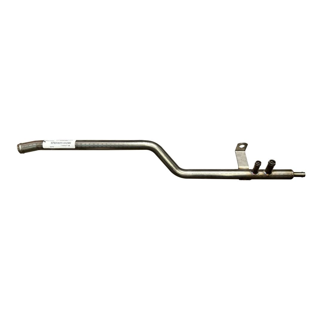 F50-6551-002 Stainless Steel Manifold Coolant Return Pipe for Peterbilt Trucks - SPB506551002SS
