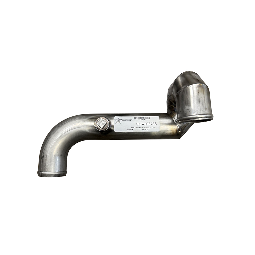 F66-1132 Stainless Steel Coolant Pipe for Kenworth Trucks - SKW0387SS