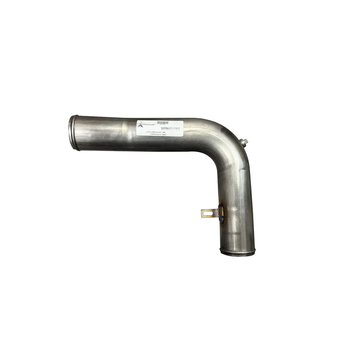 07-06462 Stainless Steel Lower Coolant Pipe for Peterbilt Trucks - SPB0215SS
