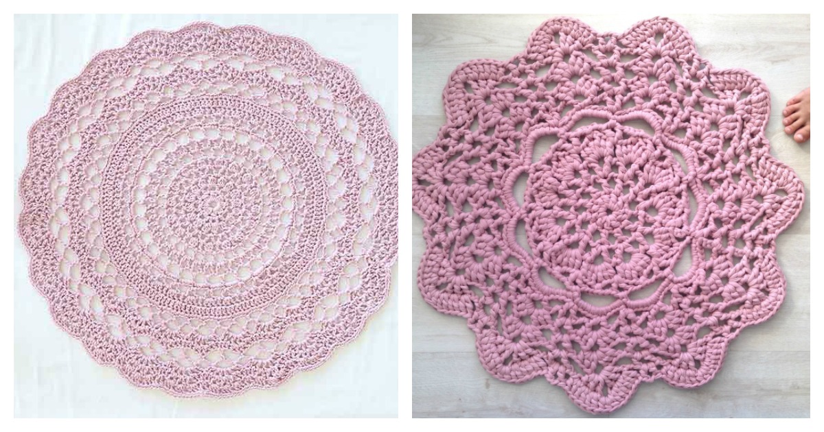 I do hope you'll enjoy my patterns, which are linked below. Lacy Doily Rug Free Crochet Pattern