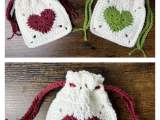 Heart Drawstring Pouch Free Crochet Pattern And Video Tutorial Cool