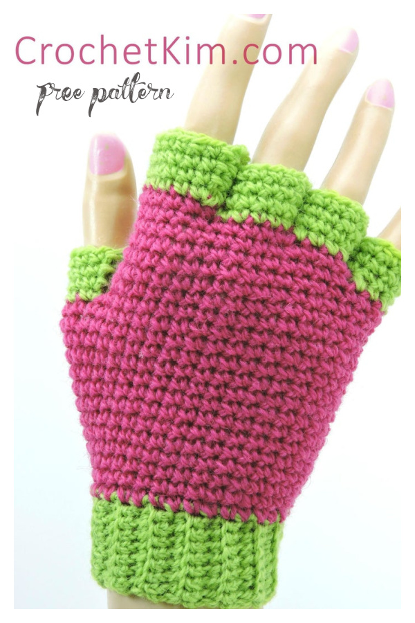 Other patterns start with the cuff and work their way up to the top. Half Finger Gloves Free Crochet Patterns