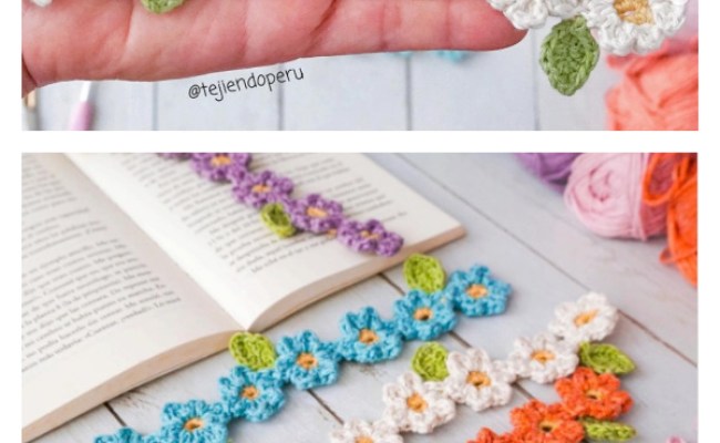 10+ Flower Bookmark Crochet Patterns - Page 3 Of 3