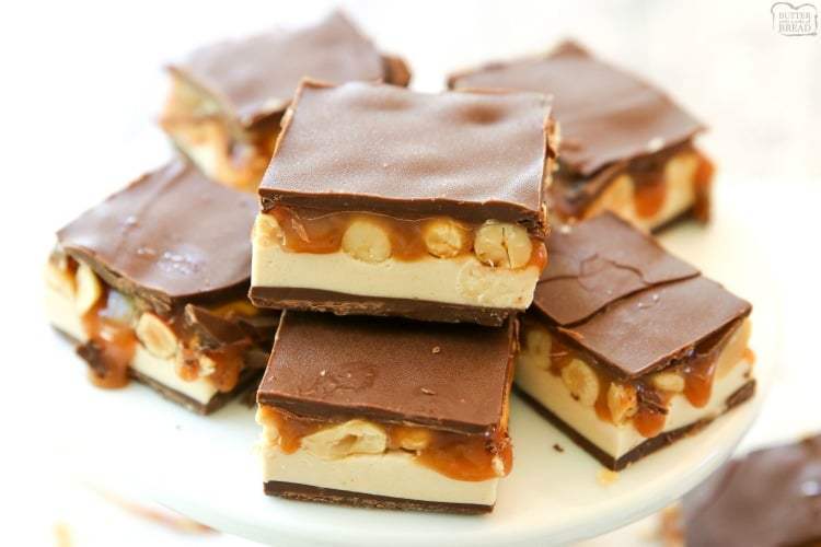 HOMEMADE SNICKERS BARS