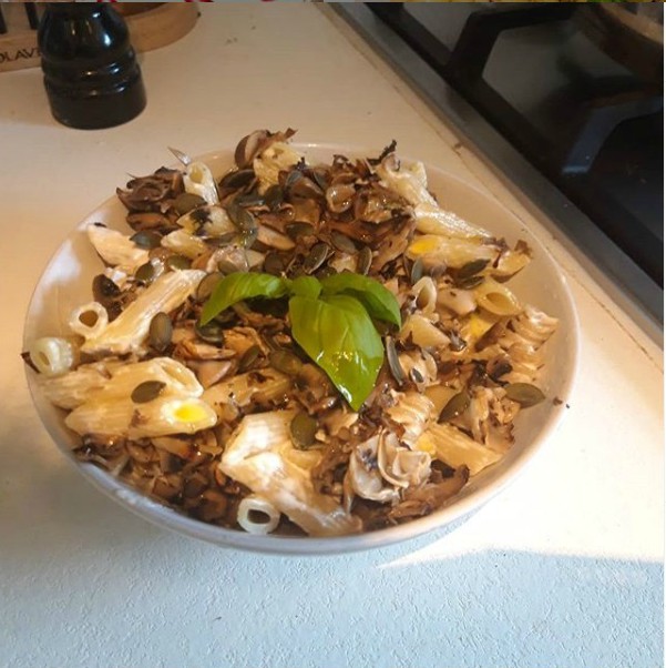 Creamy mushroom pasta
