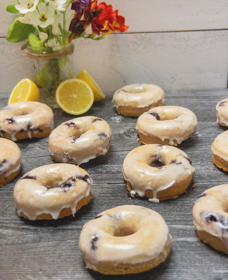Lemon Blueberry Donuts