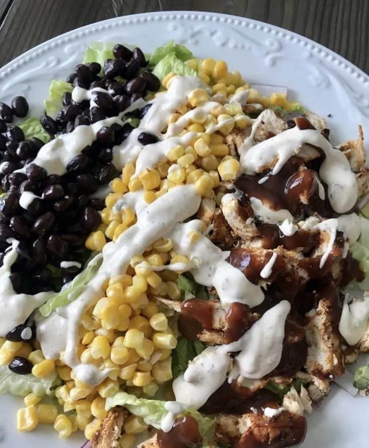 Skinny BBQ Chicken Salad