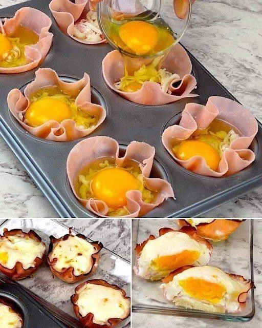 1 Point Ham and Egg Breakfast Cups