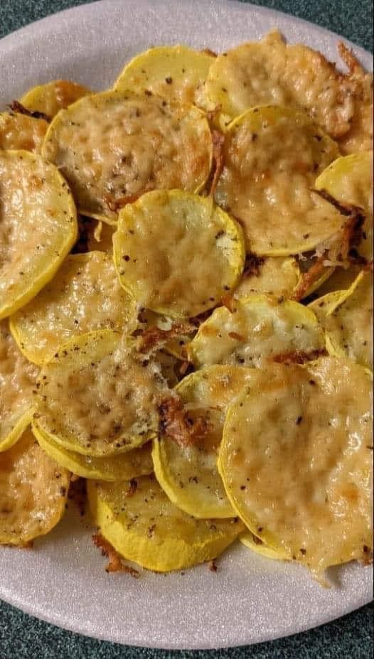 BAKED PARMESAN YELLOW SQUASH 