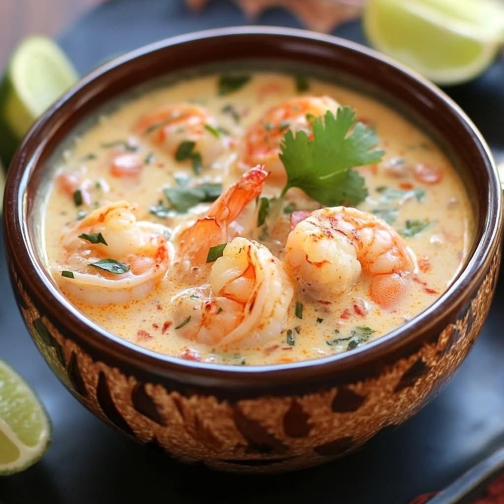Spicy Coconut Shrimp Soup