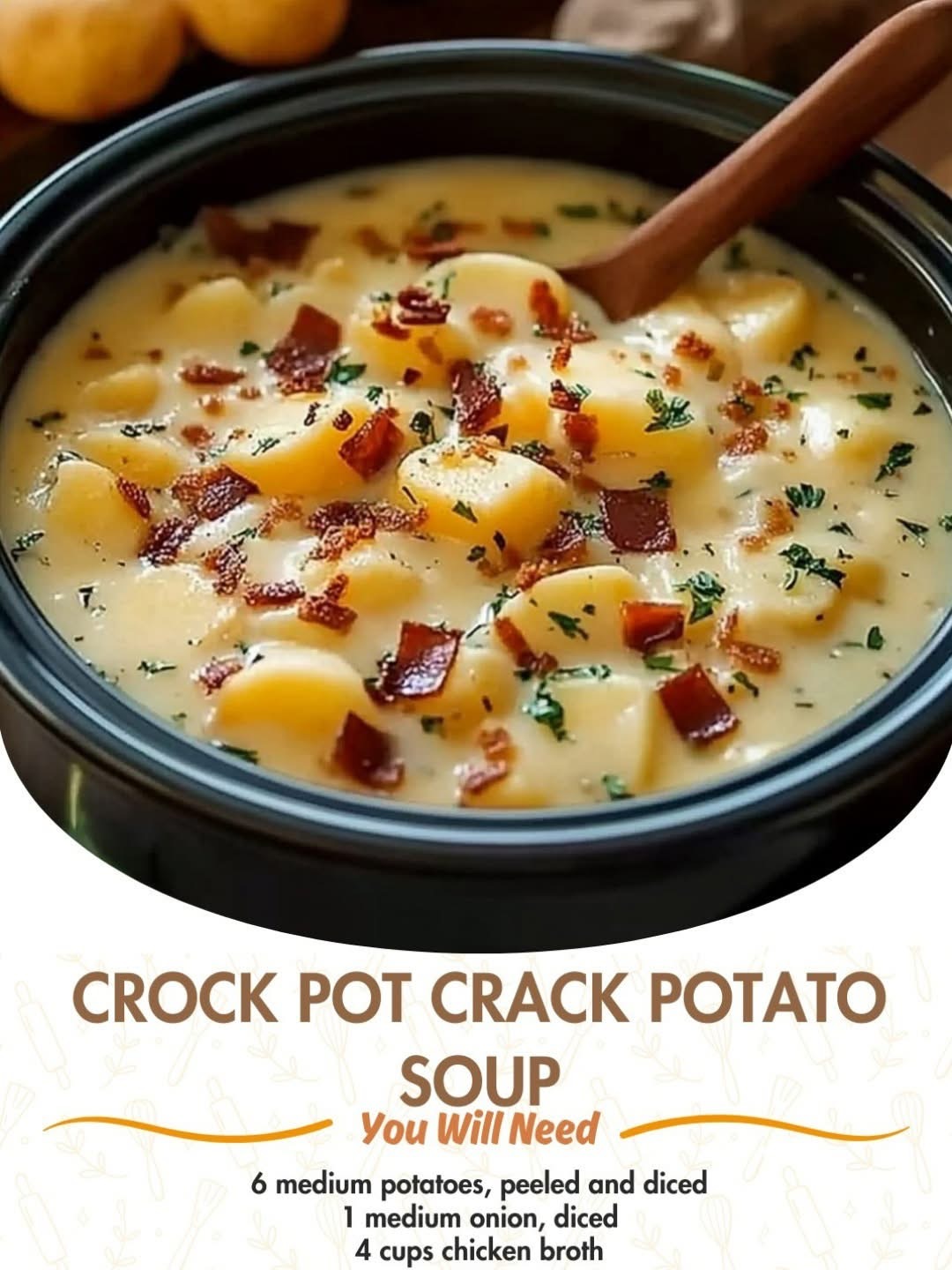 Crock Pot Crack Potato Soup