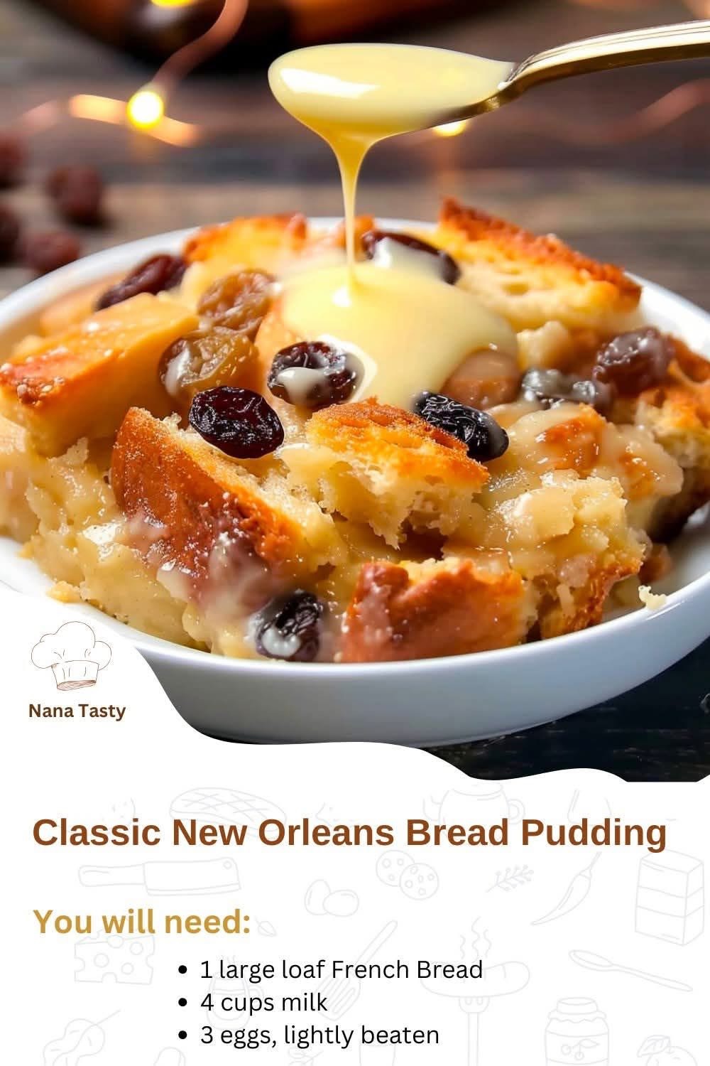 Classic New Orleans Bread Pudding