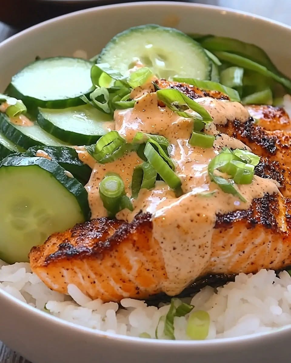 Spicy Salmon Rice Bowl