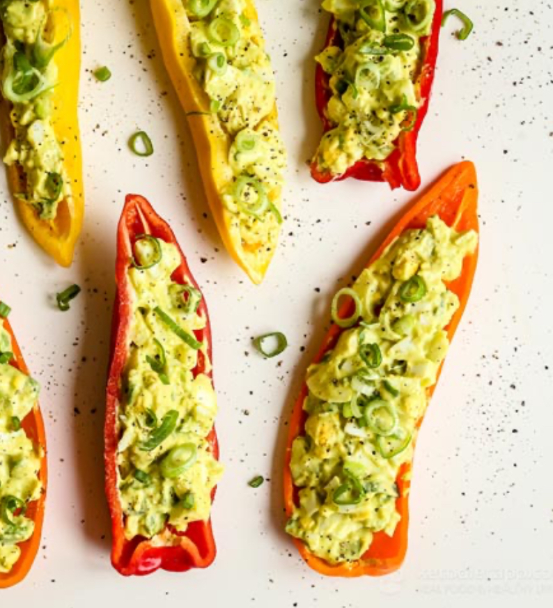 Weight Watchers Egg Salad Bell Pepper Boats