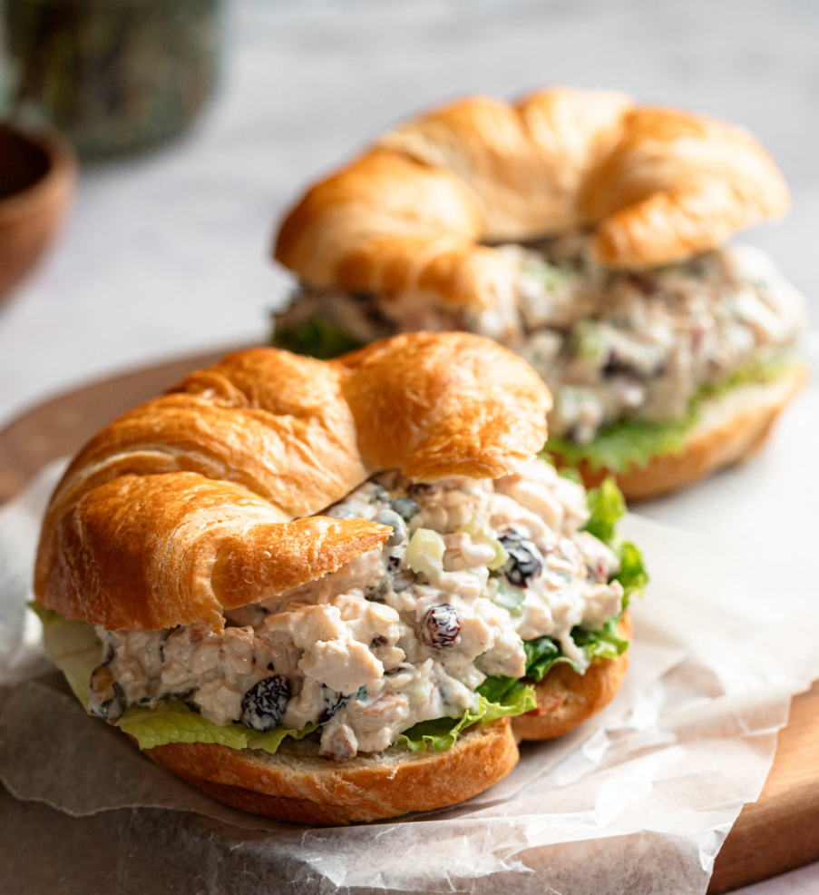 Chicken Salad on Croissants