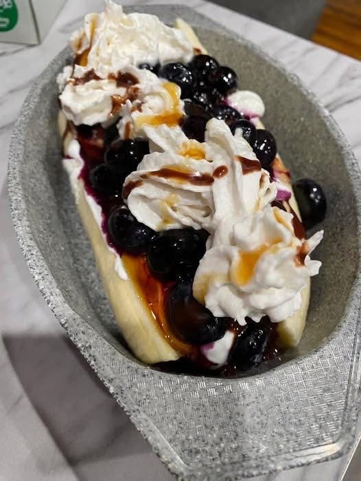 Weight Watchers banana blueberry split