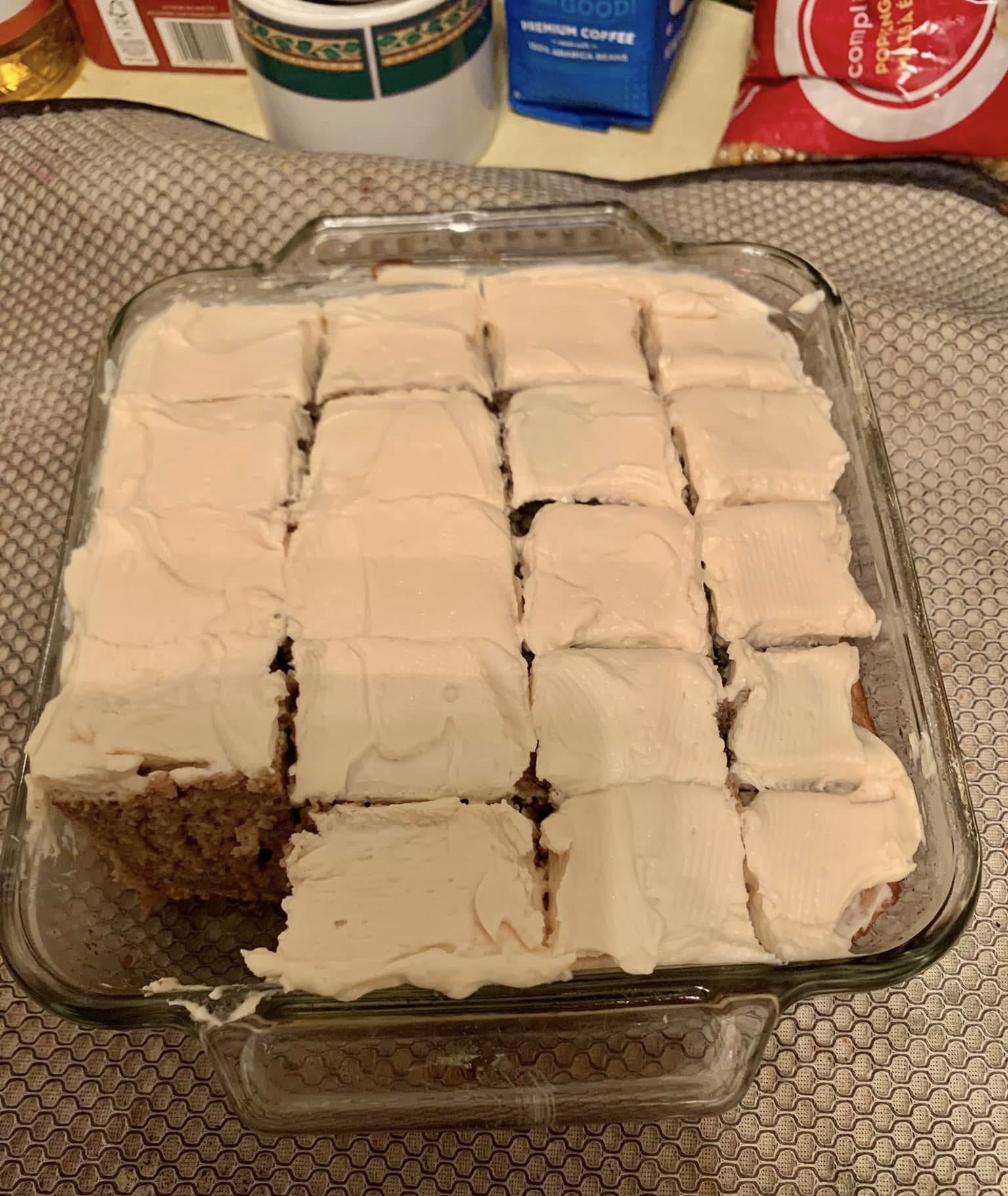 Weight Watchers cream cheese frosted banana cake – 2 points