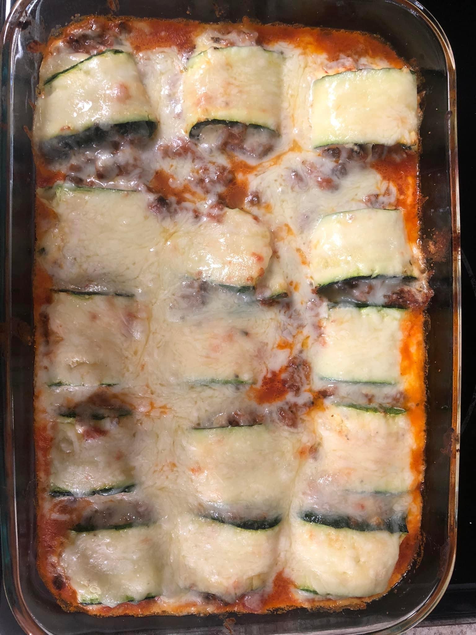 Weight Watchers Mushroom Zucchini Lasagna Rolls