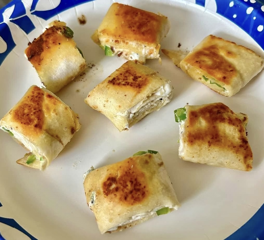 Weight Watchers Cream cheese Tortilla roll ups