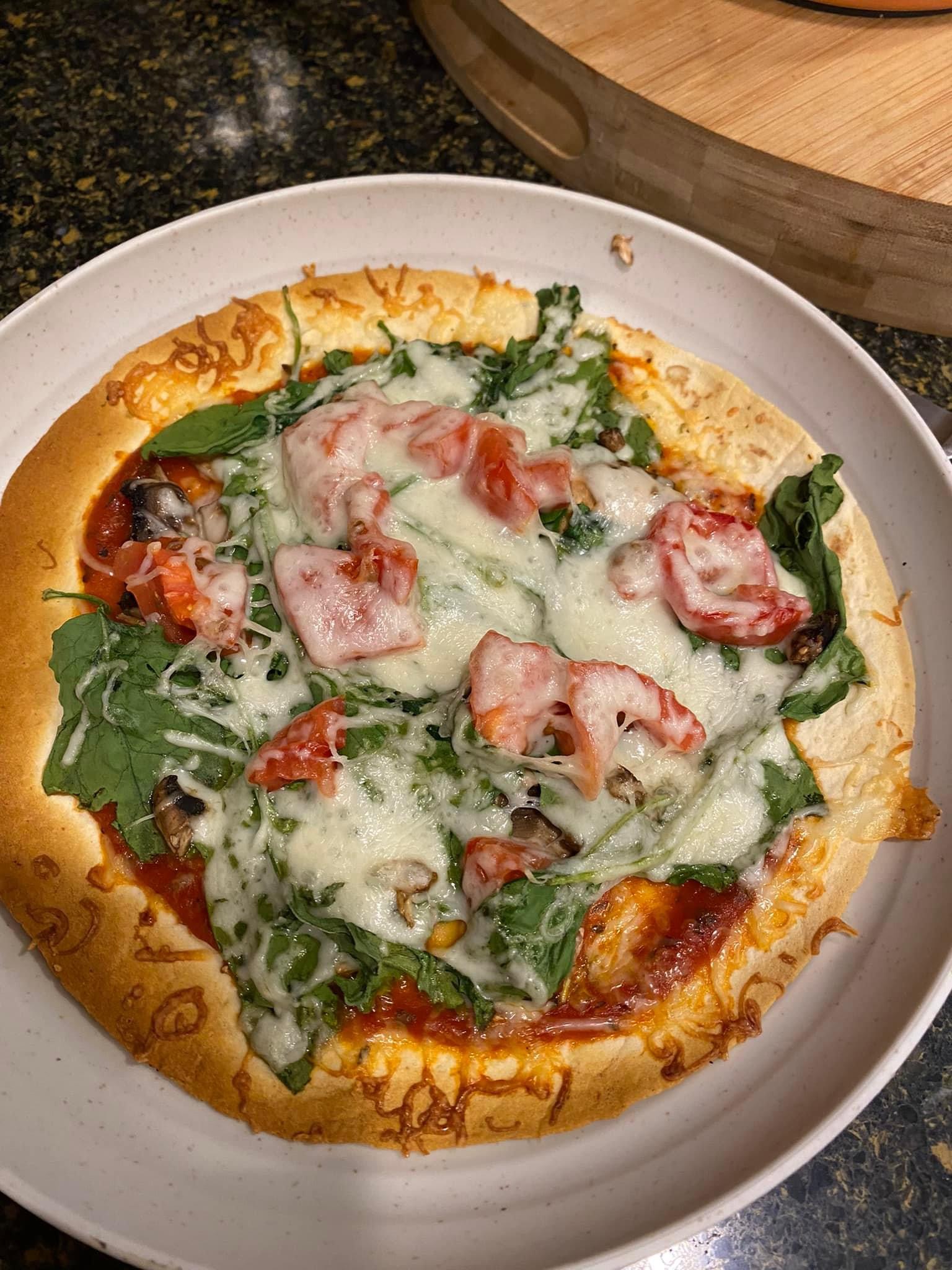 Weight Watchers Vegetable tortilla pizza