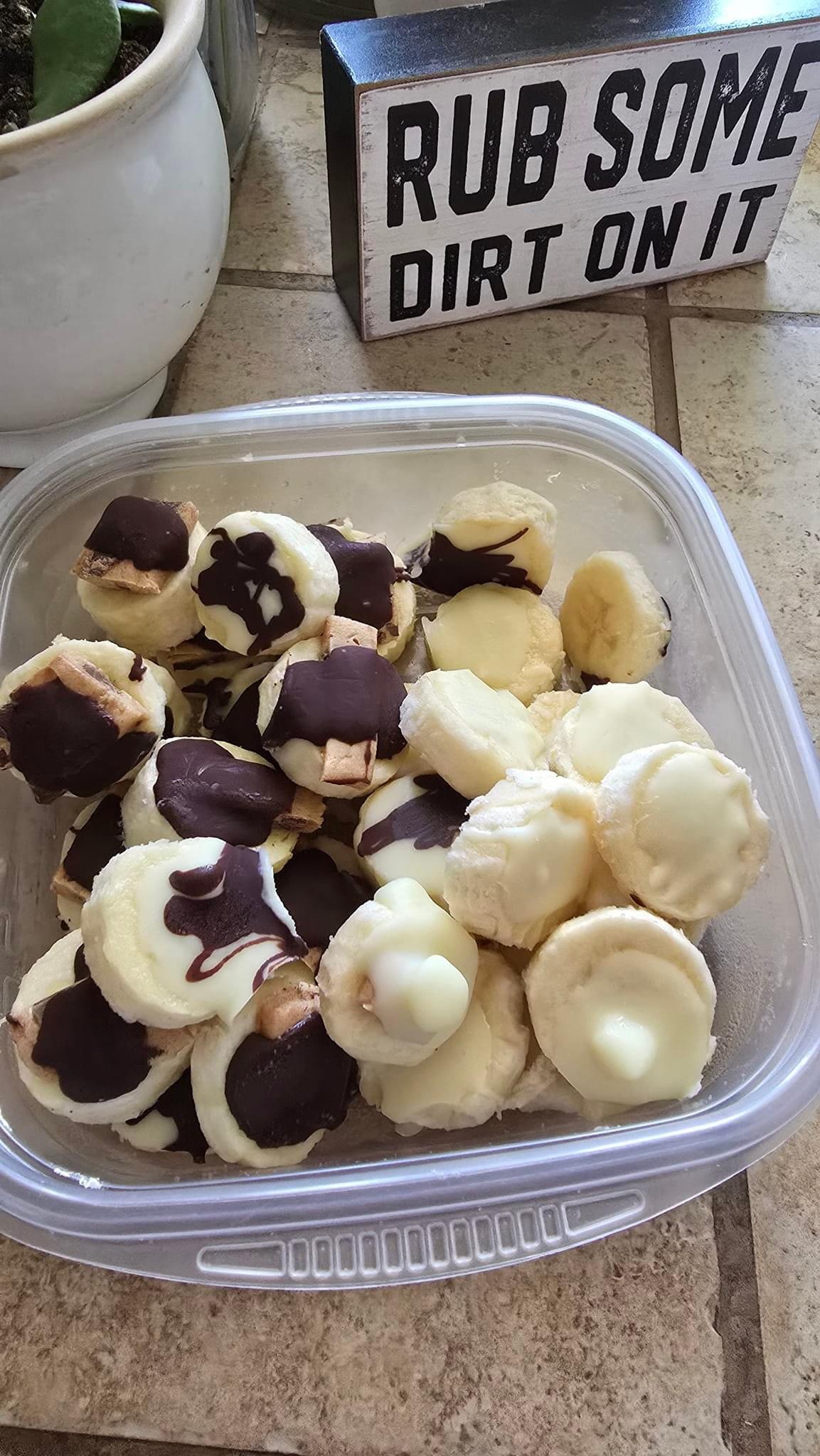 Weight Watchers Frozen Chocolate Dipped Banana Bites