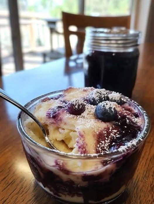 Weight Watchers Blueberry protein cake bowl