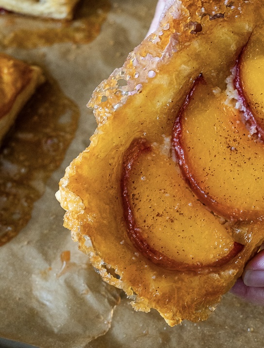Peaches and Cream Upside Down Tarts