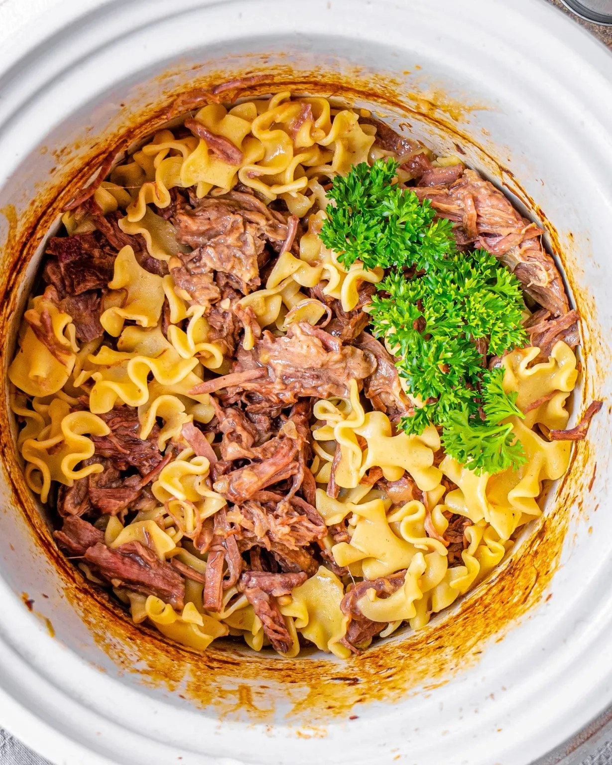 Crockpot Beef and Noodles