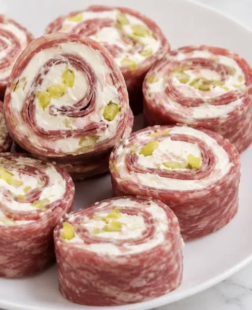 3-INGREDIENT SALAMI ROLL-UPS