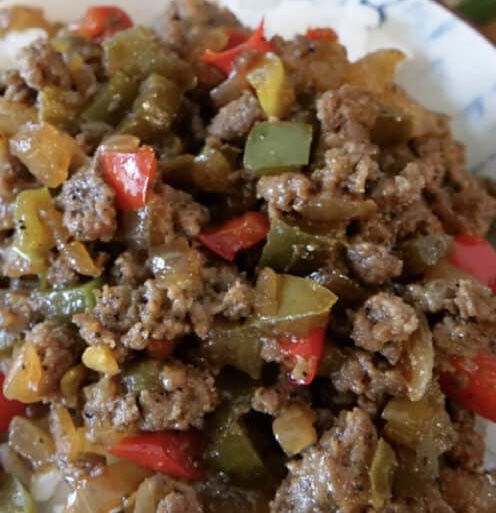 Beef and Pepper Rice Bowl