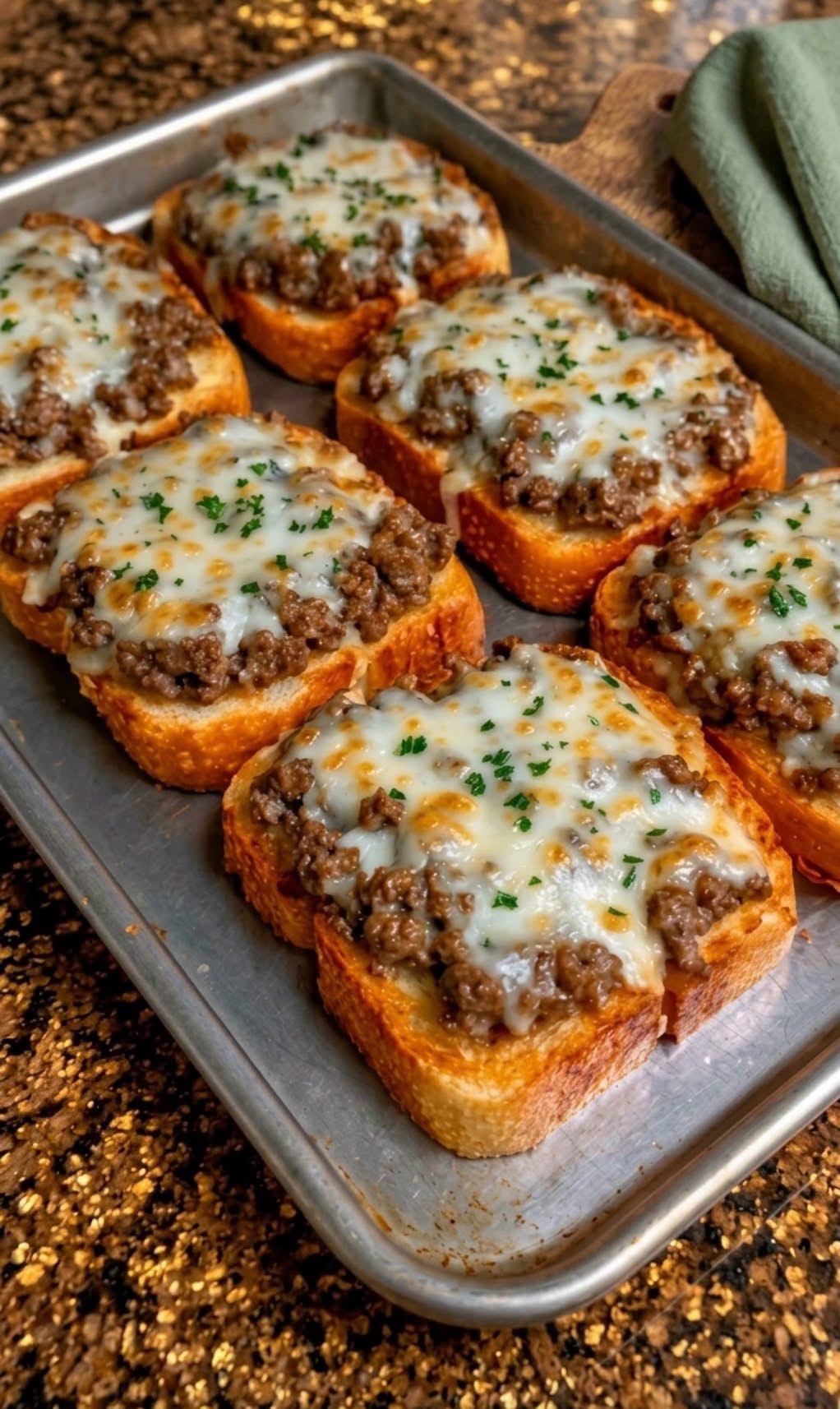 Beef Garlic Bread Bites