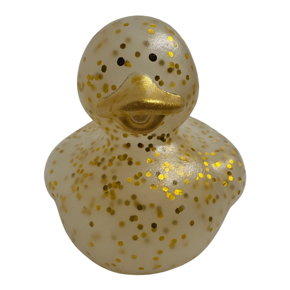 GOLD GLITTER RUBBER DUCKY