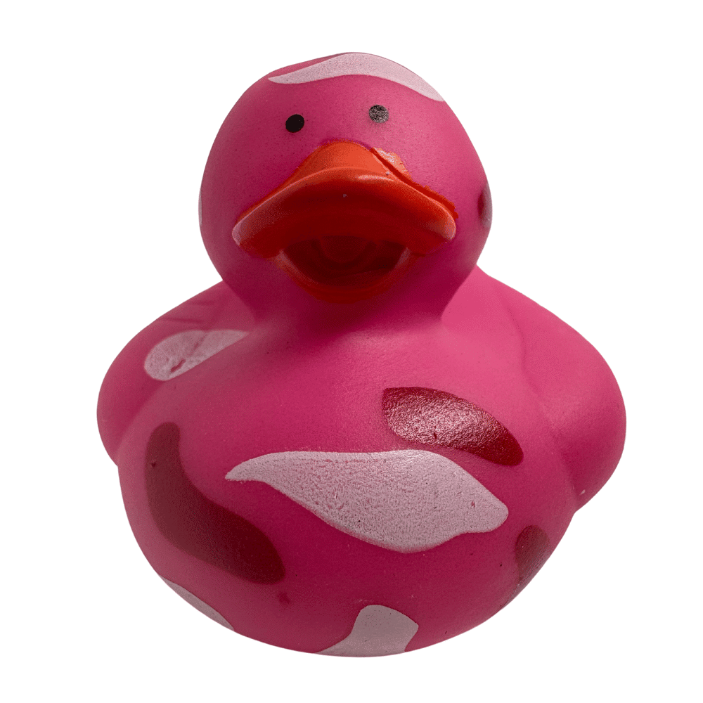 RED CAMOUFLAGE RUBBER DUCKY