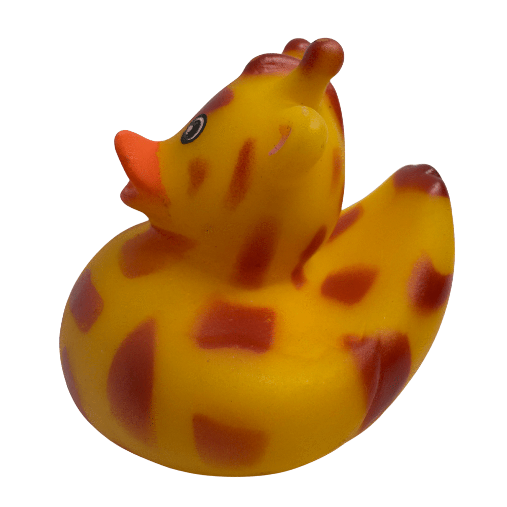 GIRAFFE RUBBER DUCKY SIDE