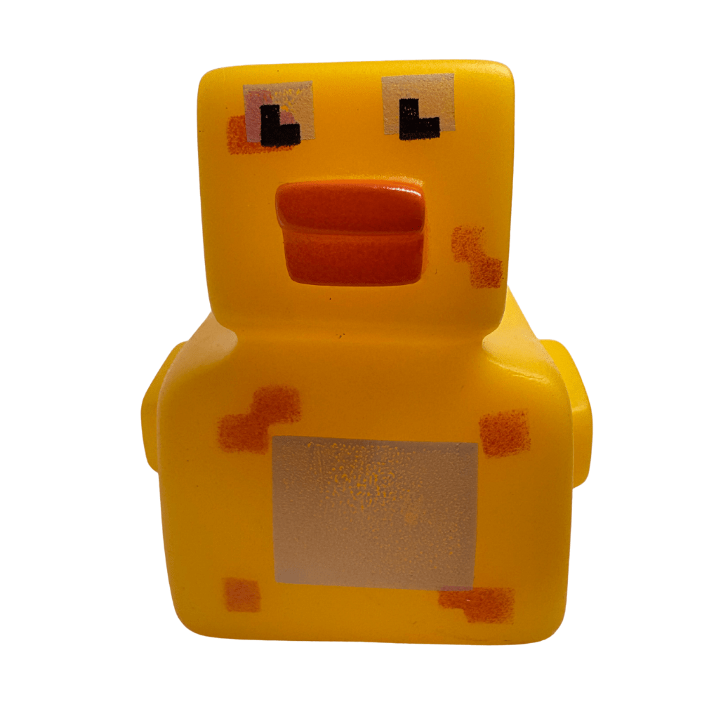 Yellow Pixel Block Rubber Ducky