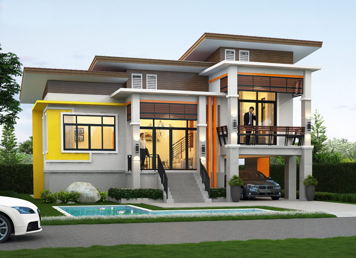 Half Glass, Half Rocks, and Wood Minimalist House of Cabin ...