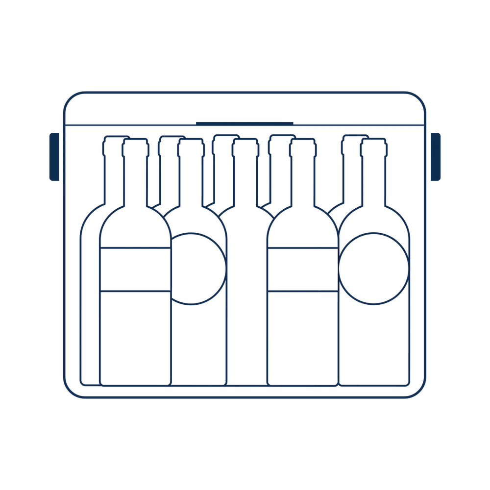 10 bottles of wine 750ml