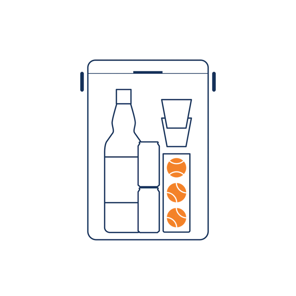 Pimms & lemonade 3 tennis balls
