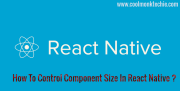 A Short Note - How To Control Component Size In React Native ?
