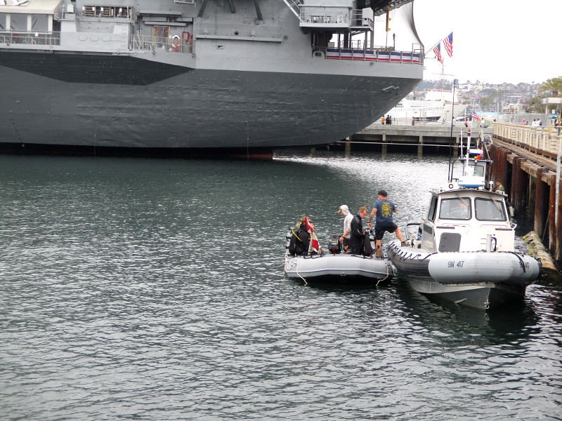Interesting activity around the USS Midway! – Cool San Diego Sights!