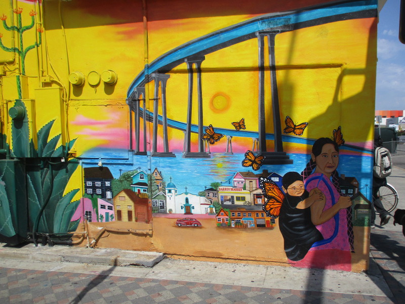 Love radiates from Barrio Market mural! – Cool San Diego Sights!