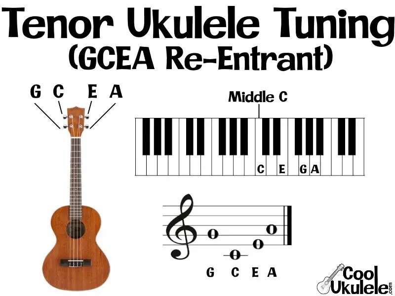 Tenor Ukulele Tuning Passing Chords WHITE is out of tune.