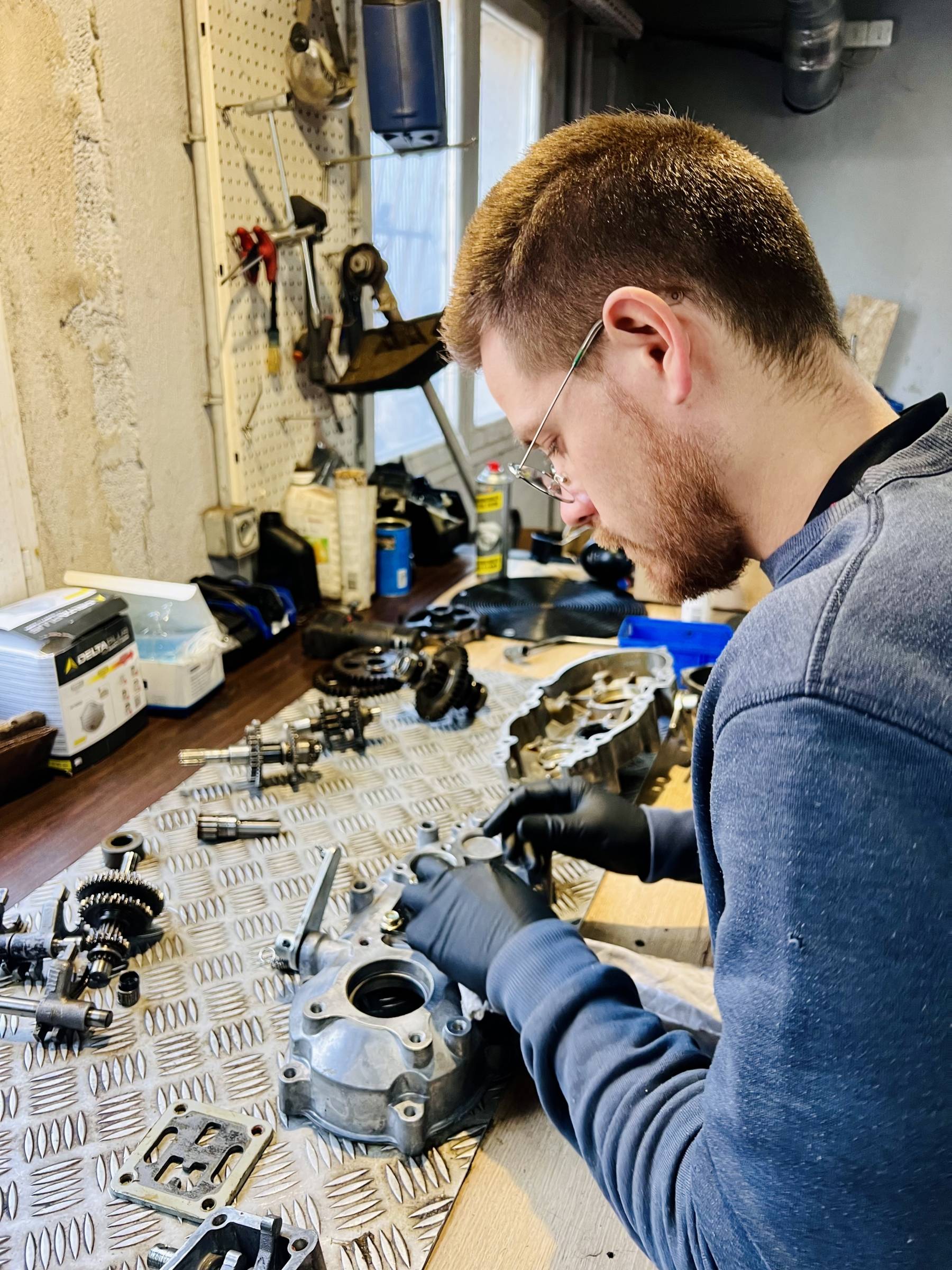 Réparation boîte de vitesse machine motoculture la crau var