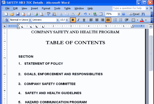 Every year, construction companies initia. Safety Manual Template | Copedia