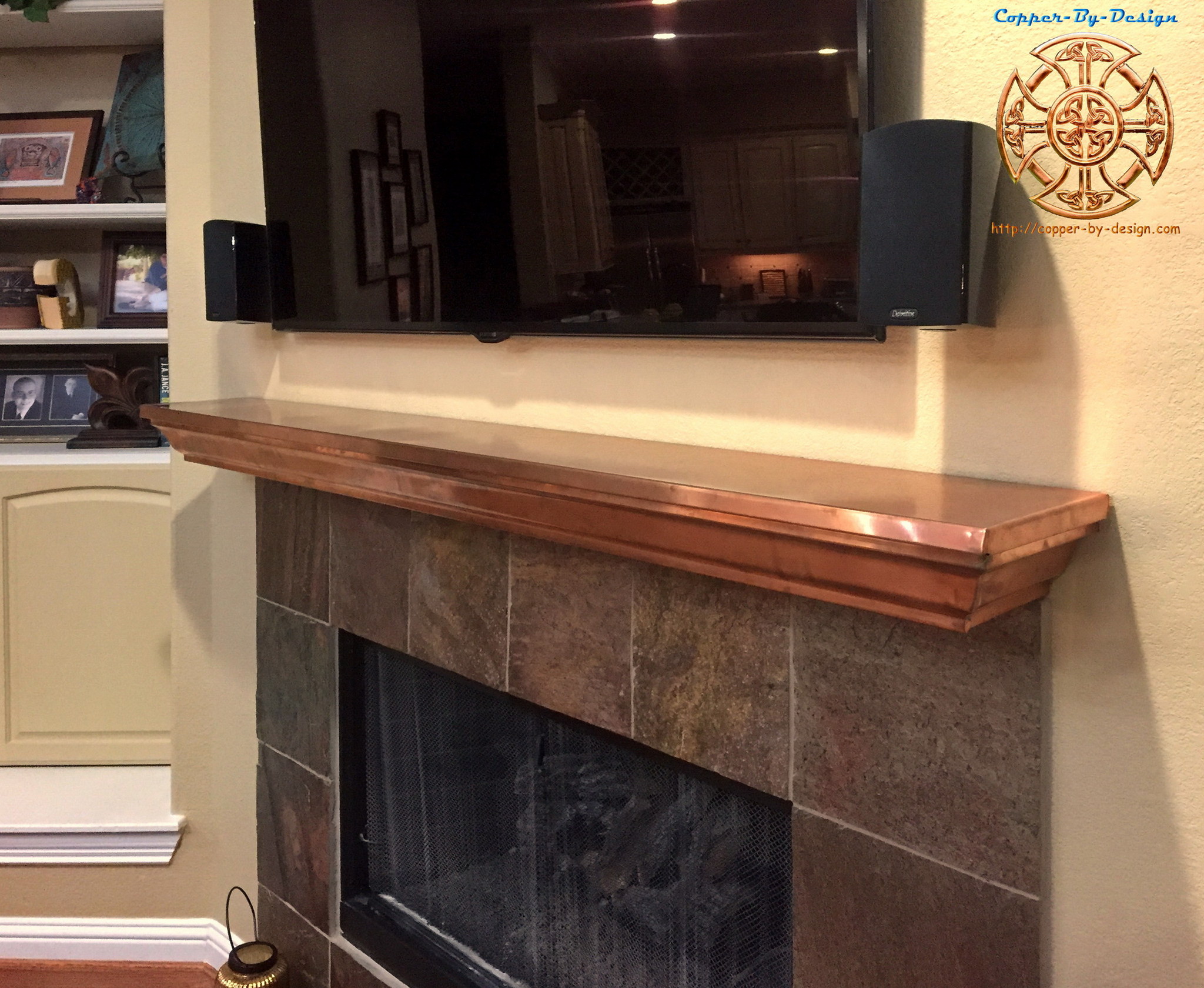 Steel Mantel Shelf Is Noncombustible
