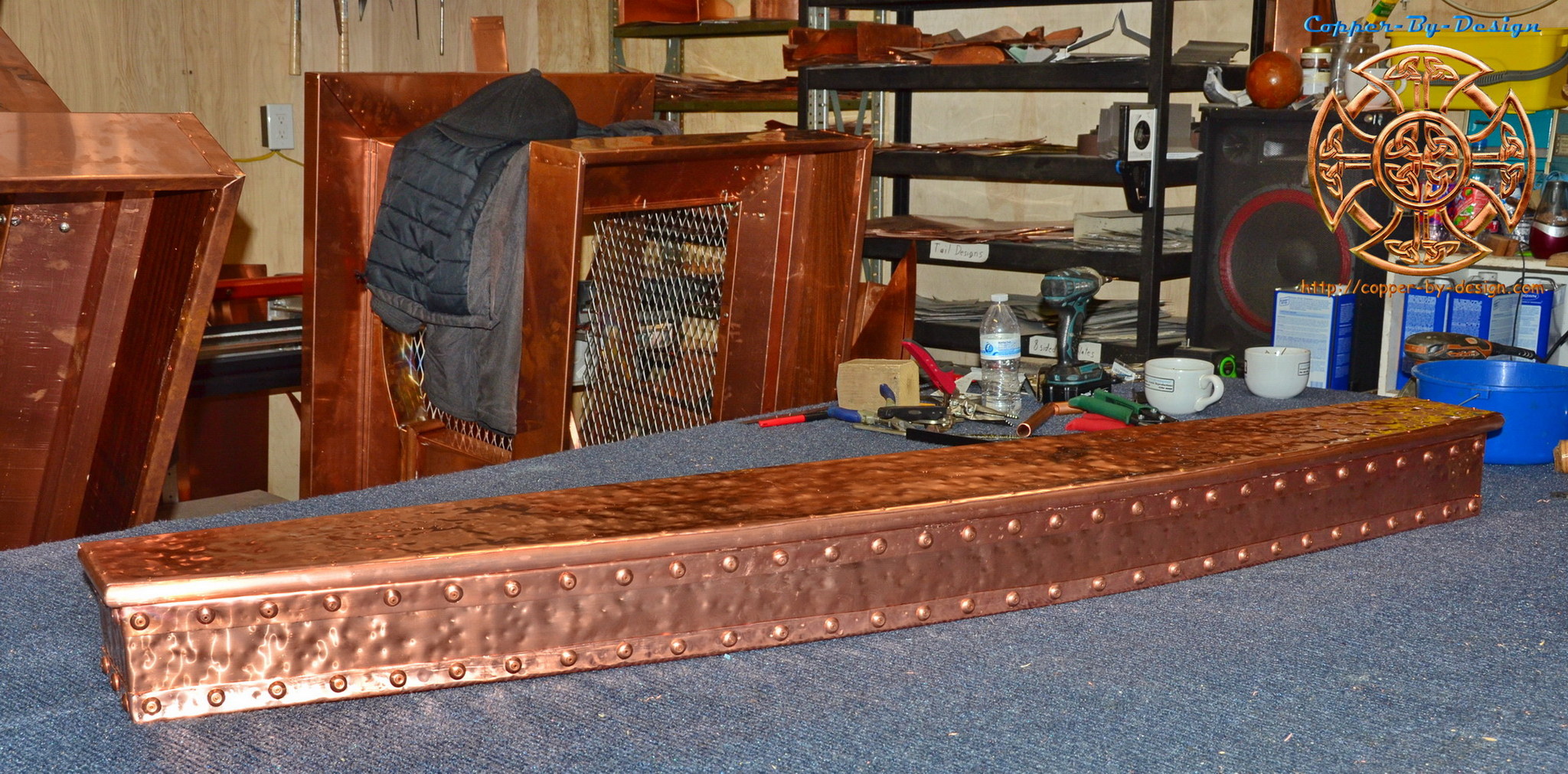 Bid Now Antique Copper Fireplace Mantel December 3 0120 10 00 Am Est