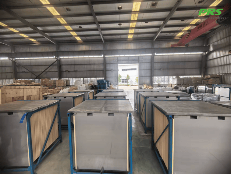 Stainless steel cathode packaged