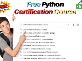 Free Python Certification Course Copyassignment