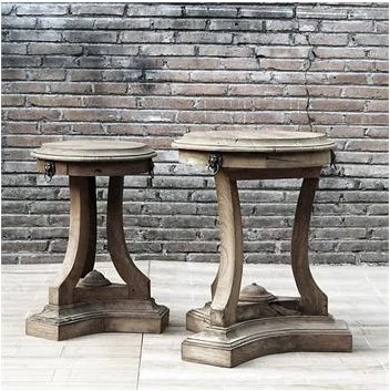 Restoration Hardware 18th C. Lion's Head Side Tables